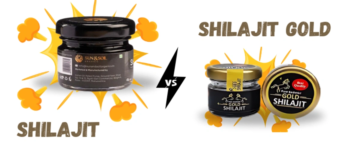 Comparison between Shilajit and Shilajit gold